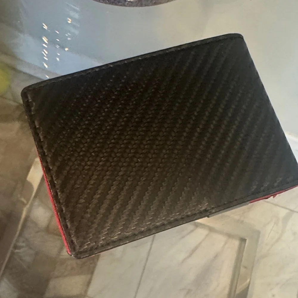Runbox Black and Red Wallet with money clip